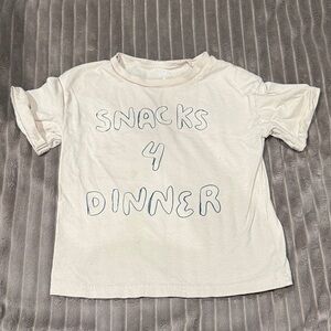 Hotter Kids Shirt in Cream with Gray Text
